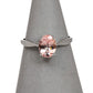 Pre-Owned 9ct White Gold Oval Danburite Dress Ring Size N