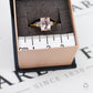 Pre-Owned 9ct Gold Morganite & White Zircon Ring Size N