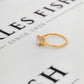 Pre-Owned 9ct Gold Round Beryl Dress Ring Size N