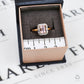 Pre-Owned 9ct Gold Morganite & White Zircon Ring Size N