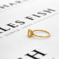Pre-Owned 9ct Gold Rectangular Spodumene Ring Size N.5