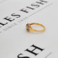 Pre-Owned 9ct Gold Round Diaspore & 10 White Zircon Ring