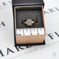 Pre-Owned 9ct Gold Round Diaspore & 10 White Zircon Ring