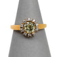 Pre-Owned 9ct Gold Round Diaspore & 10 White Zircon Ring
