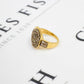 Pre-Owned 9ct Gold Diamond Spiral Design Ring Size N