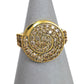Pre-Owned 9ct Gold Diamond Spiral Design Ring Size N