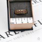 Pre-Owned 9ct Gold 43 Red Treated Diamonds Row Ring Size N