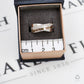 Pre-Owned 9ct White Gold Diamond Crossover Ring Size N
