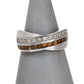 Pre-Owned 9ct White Gold Diamond Crossover Ring Size N