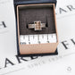 Pre-Owned 9ct White Gold Square Multi Diamond Ring Size N