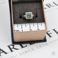 Pre-Owned 9ct White Gold Green Treated Diamond Cluster Ring