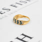Pre-Owned 9ct Gold Blue Treated Diamond & White Diamond Ring