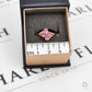 Pre-Owned 9ct Gold 4 Oval Garnet & 5 Diamond Ring Size N