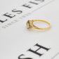 Pre-Owned 9ct Gold Rhombus Diaspore & 10 Diamond Ring Size N