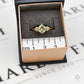 Pre-Owned 9ct Gold Rhombus Diaspore & 10 Diamond Ring Size N