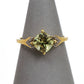 Pre-Owned 9ct Gold Rhombus Diaspore & 10 Diamond Ring Size N