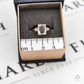 Pre-Owned 9ct Gold Beryl & Diamond Ring Size N