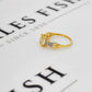 Pre-Owned 9ct Gold Spodumene & 12 Diamond Ring Size N