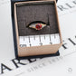 Pre-Owned 9ct Gold Red Zircon & 8 Diamond Ring Size N