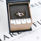 Pre-Owned 9ct Gold Oval Morganite & Diamond Ring Size N