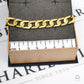 Pre-Owned 9ct Gold Polished & Textured Curb Chain Bracelet