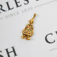 Pre-Owned 9ct Gold Synthetic Stone Articulated Clown Pendant