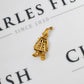 Pre-Owned 9ct Gold Synthetic Stone Articulated Clown Pendant