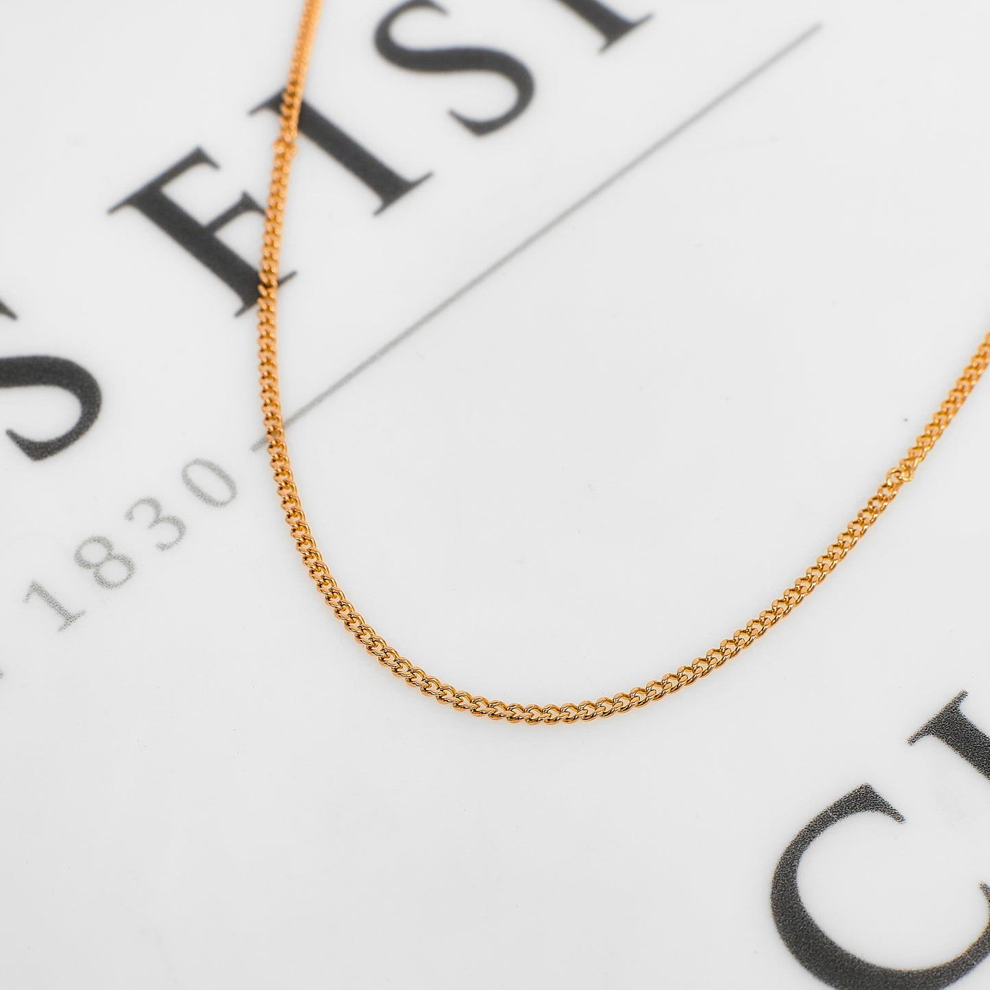 Pre-Owned 9ct Gold Curb Chain Necklace 21 Inch