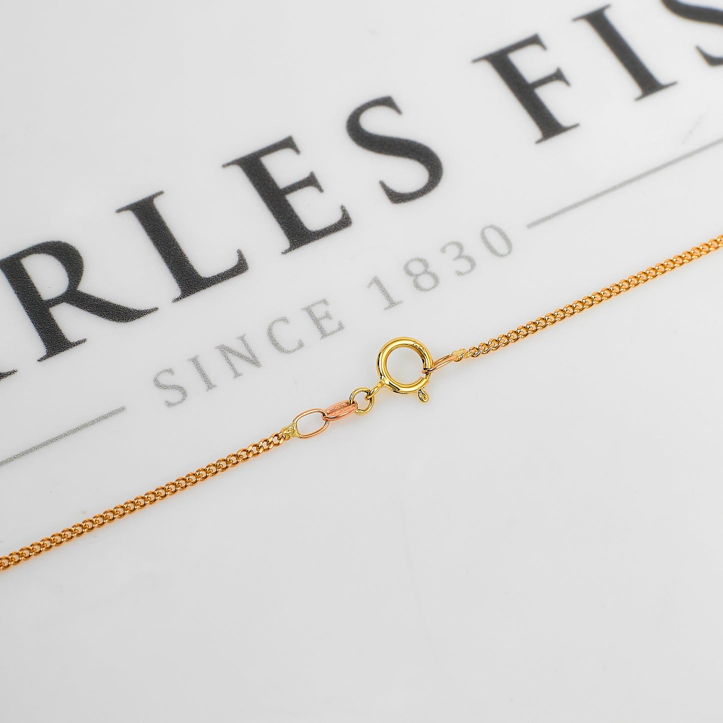 Pre-Owned 9ct Gold Curb Chain Necklace 21 Inch