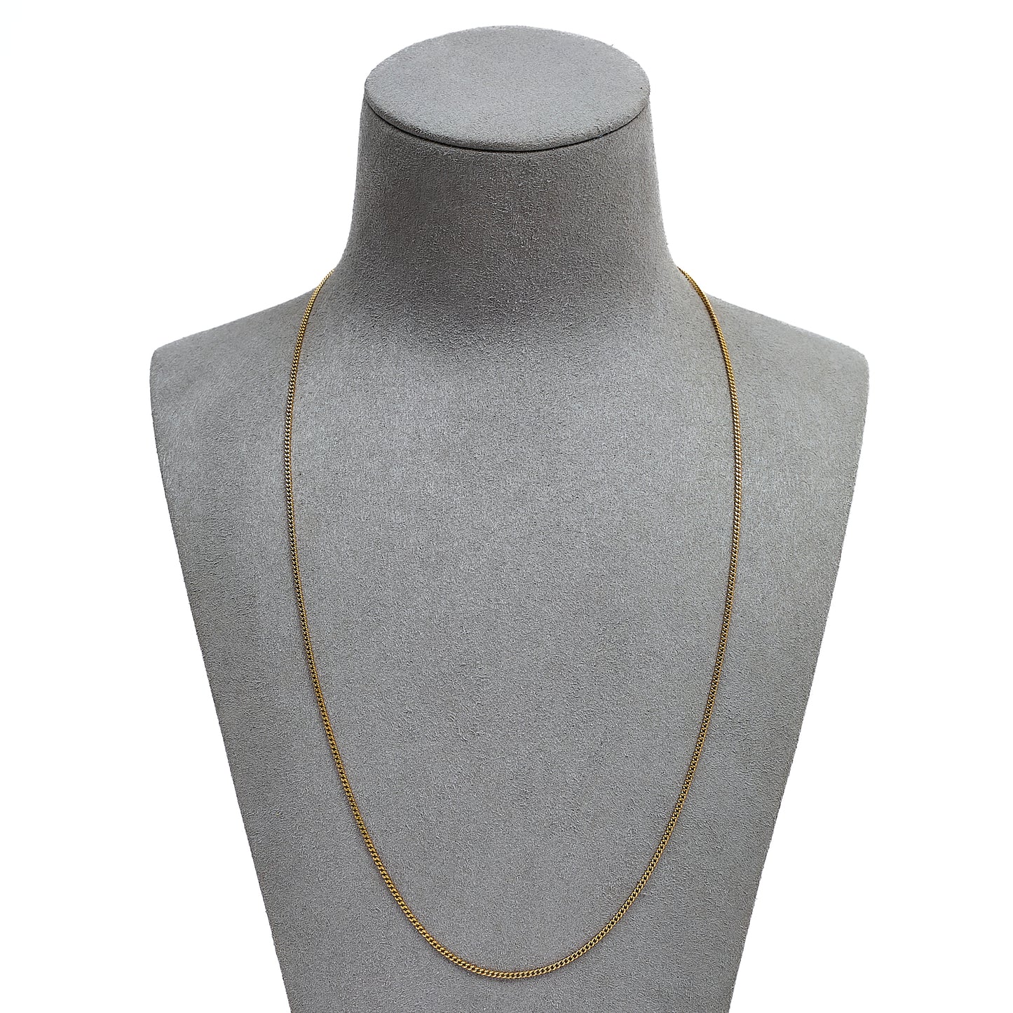 Pre-Owned 9ct Gold Curb Chain Necklace 21 Inch