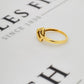 Pre-Owned 9ct Gold Floating Heart Tassel Ring Size M