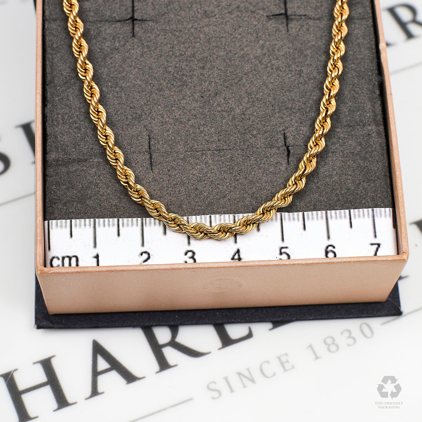 Pre-Owned 9ct Gold Rope Chain Necklace 20 Inch