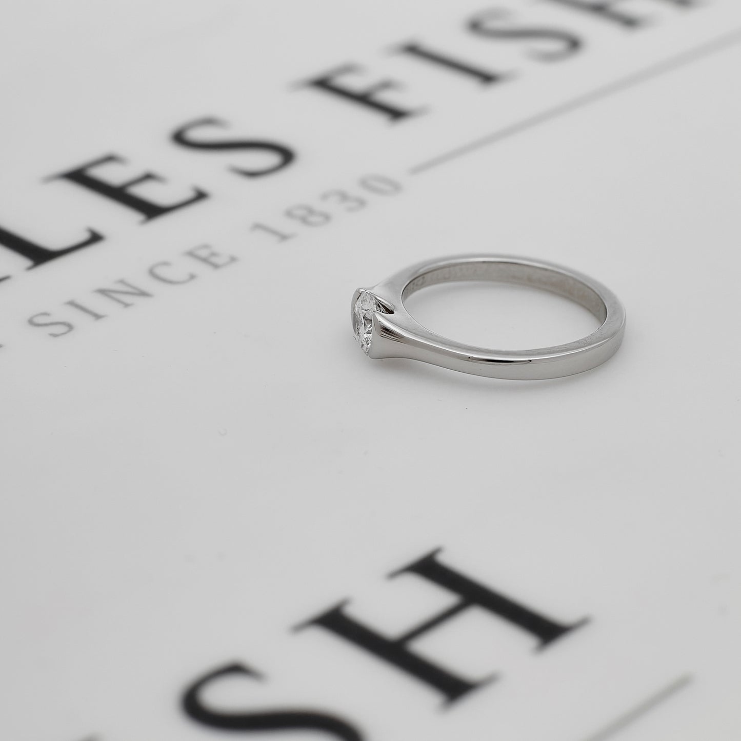 Pre-Owned Platinum Diamond Ring Size K