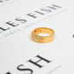 Pre-Owned 9ct Gold 2 Tone Leaf Design Band Ring Size P