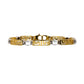 Pre-Owned 9ct Gold 2 Tone Greek Key Design Bracelet 7.5 Inch
