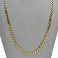 Pre-Owned 9ct Gold Curb Chain Necklace 21 Inch