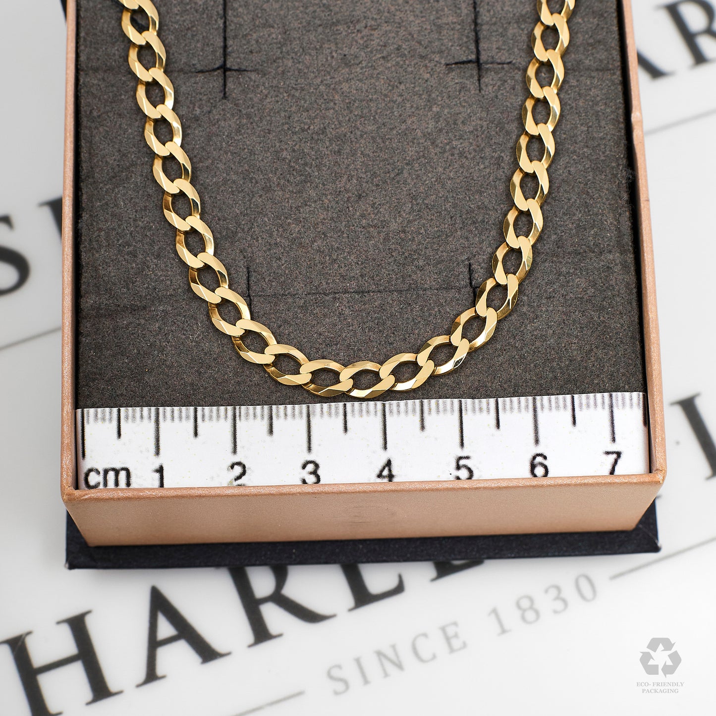 Pre-Owned 9ct Gold Curb Chain Necklace 21 Inch
