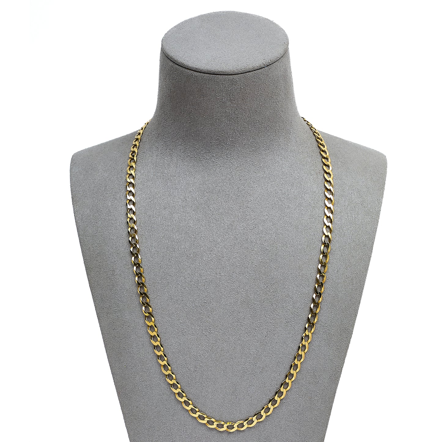 Pre-Owned 9ct Gold Curb Chain Necklace 21 Inch