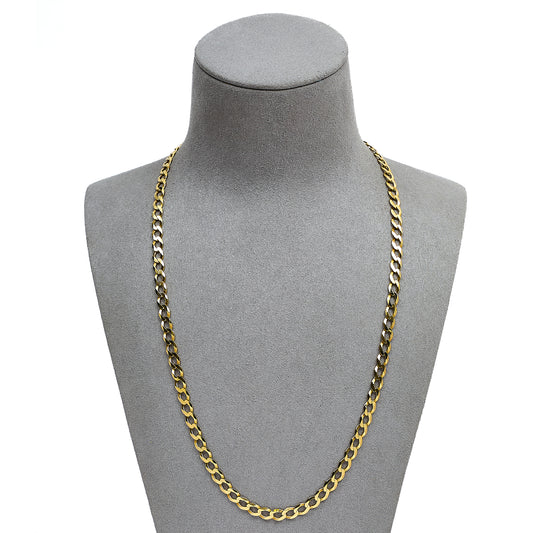 Pre-Owned 9ct Gold Curb Chain Necklace 21 Inch