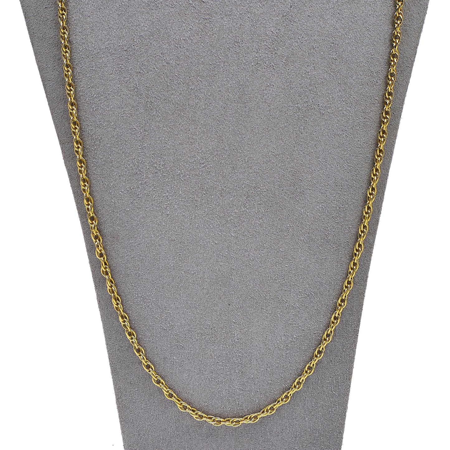 Pre-Owned 9ct Gold Prince Of Wales Chain Necklace 27 Inch