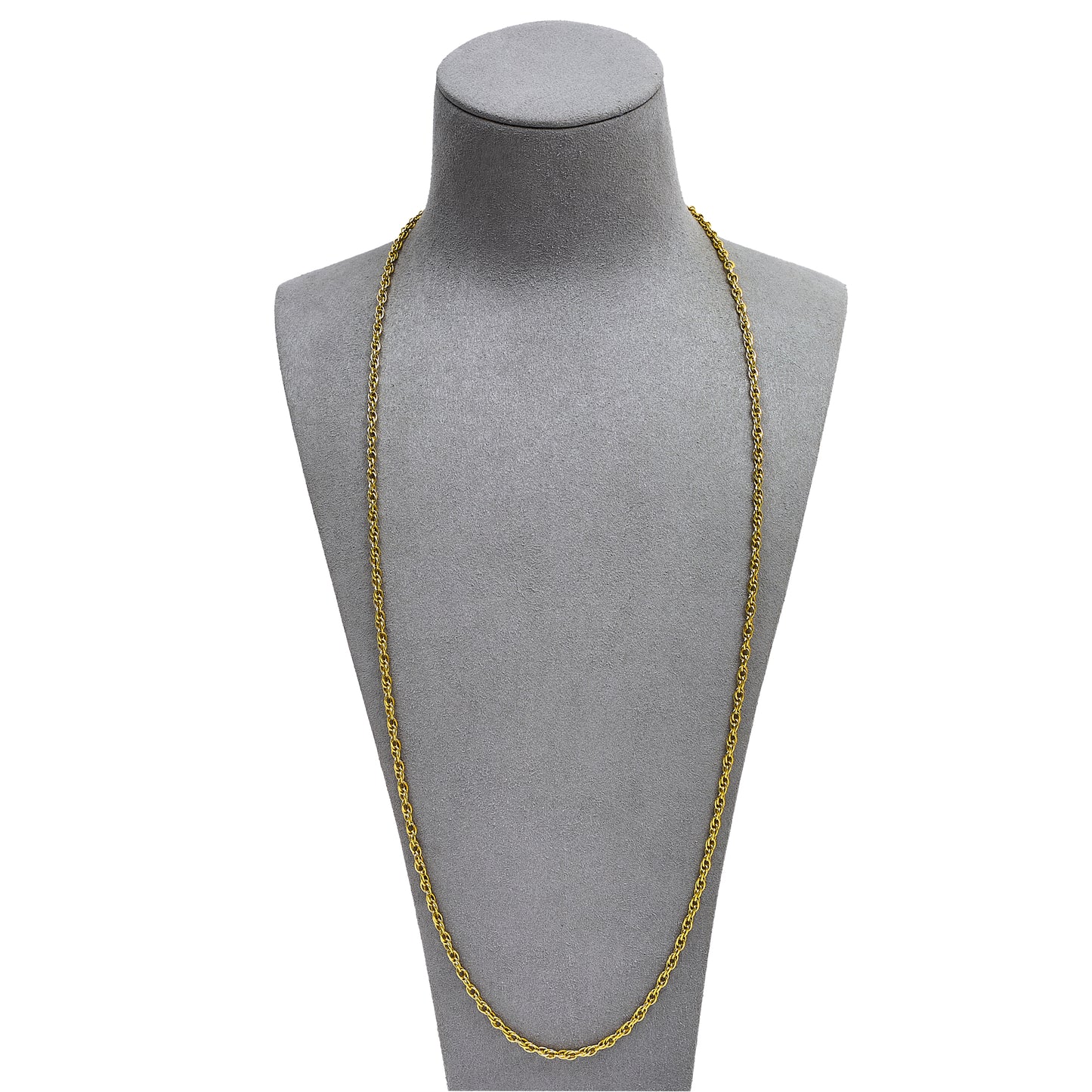 Pre-Owned 9ct Gold Prince Of Wales Chain Necklace 27 Inch
