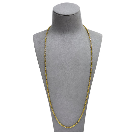 Pre-Owned 9ct Gold Prince Of Wales Chain Necklace 27 Inch