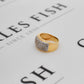 Pre-Owned 9ct Gold 5 Row Diamond Bump Head Ring Size N