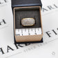 Pre-Owned 9ct Gold 5 Row Diamond Bump Head Ring Size N