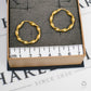 Pre-Owned 9ct Gold Twist Creole Hoop Earrings