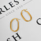 Pre-Owned 9ct Gold Twist & Plain 2 Hoop Creole Earrings