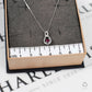 Pre-Owned 9ct Glass Filled Ruby & Diamond Pendant Necklace