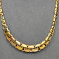 Pre-Owned 14ct Gold 2 Tone Graduated Necklace