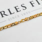 Pre-Owned 14ct Gold 2 Tone Graduated Necklace