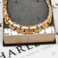 Pre-Owned 14ct Gold 2 Tone Graduated Necklace
